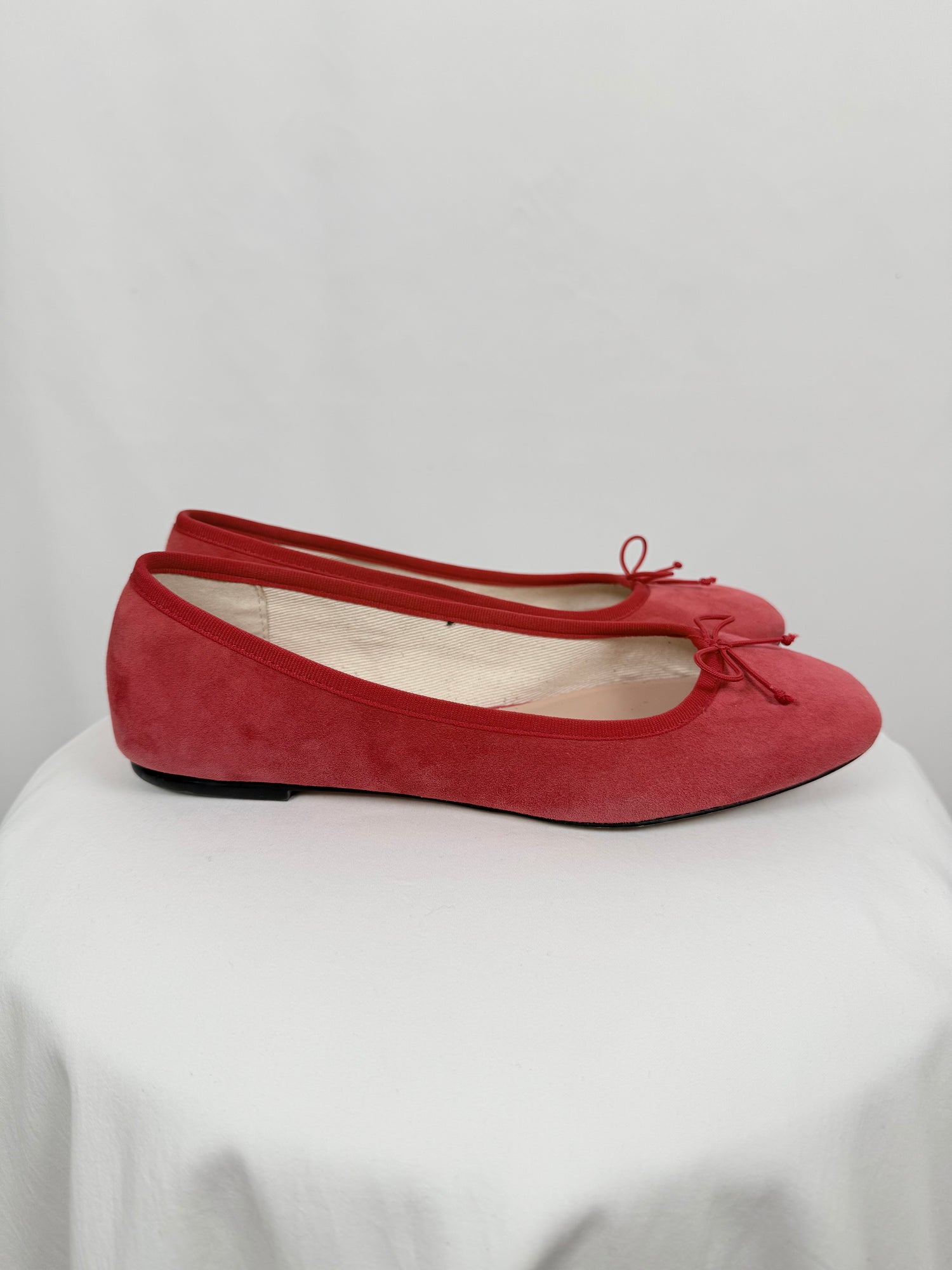 Quinn Red Suede Ballet Flats