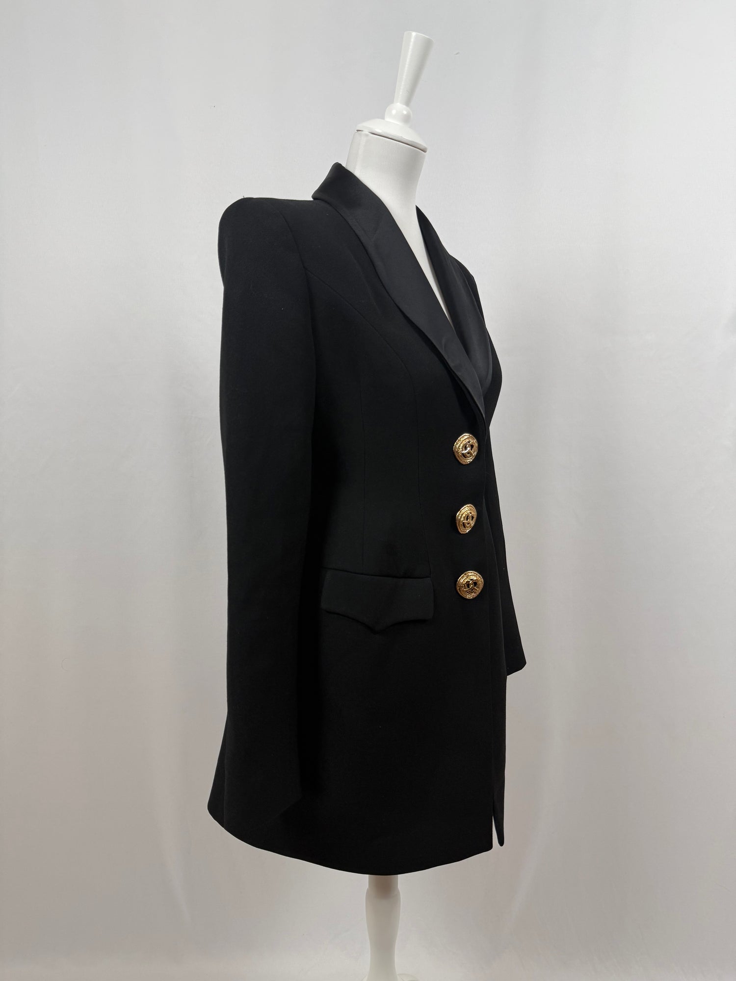 Sasha black blazer mini dress