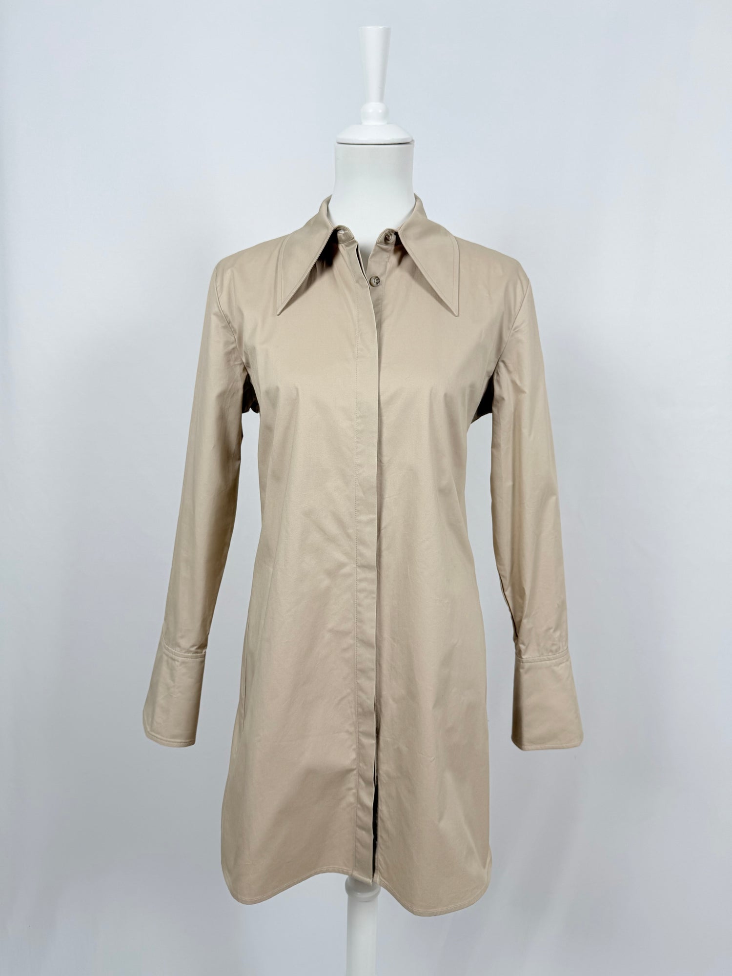 Tiffany beige shirt dress