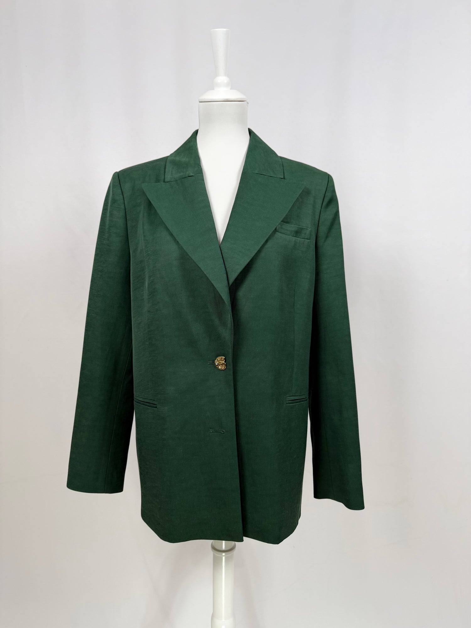 Tailleur oversize avec pantalon large vert