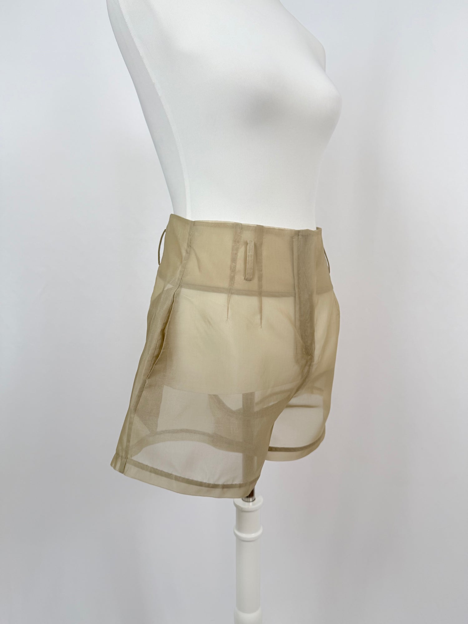Short Lisa kaki transparent