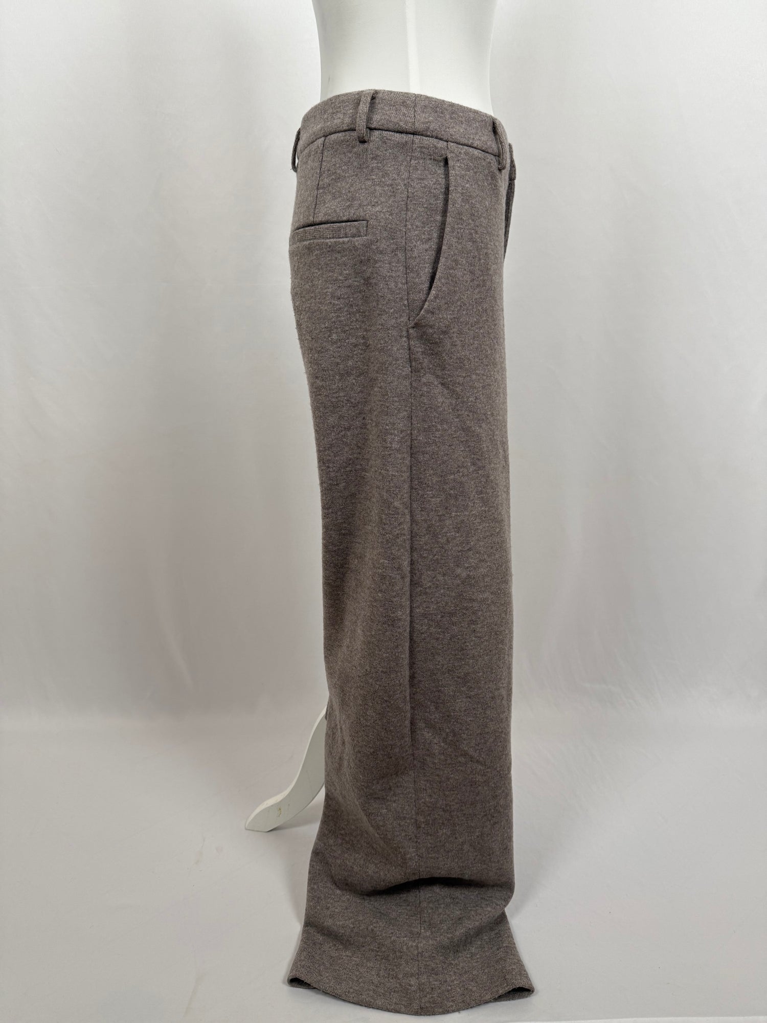 Beige Knitted Trousers