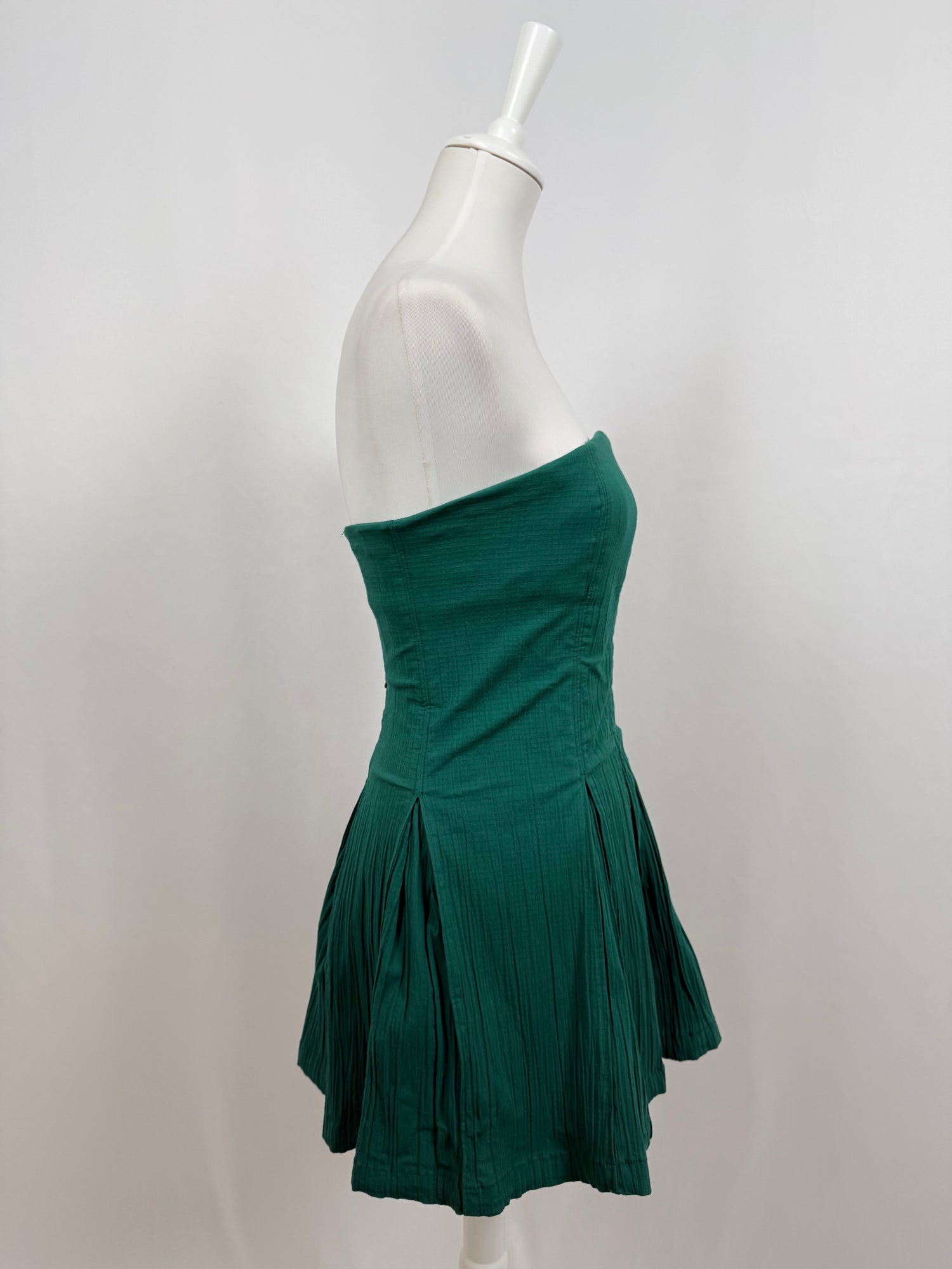 Made me Smile green mini dress