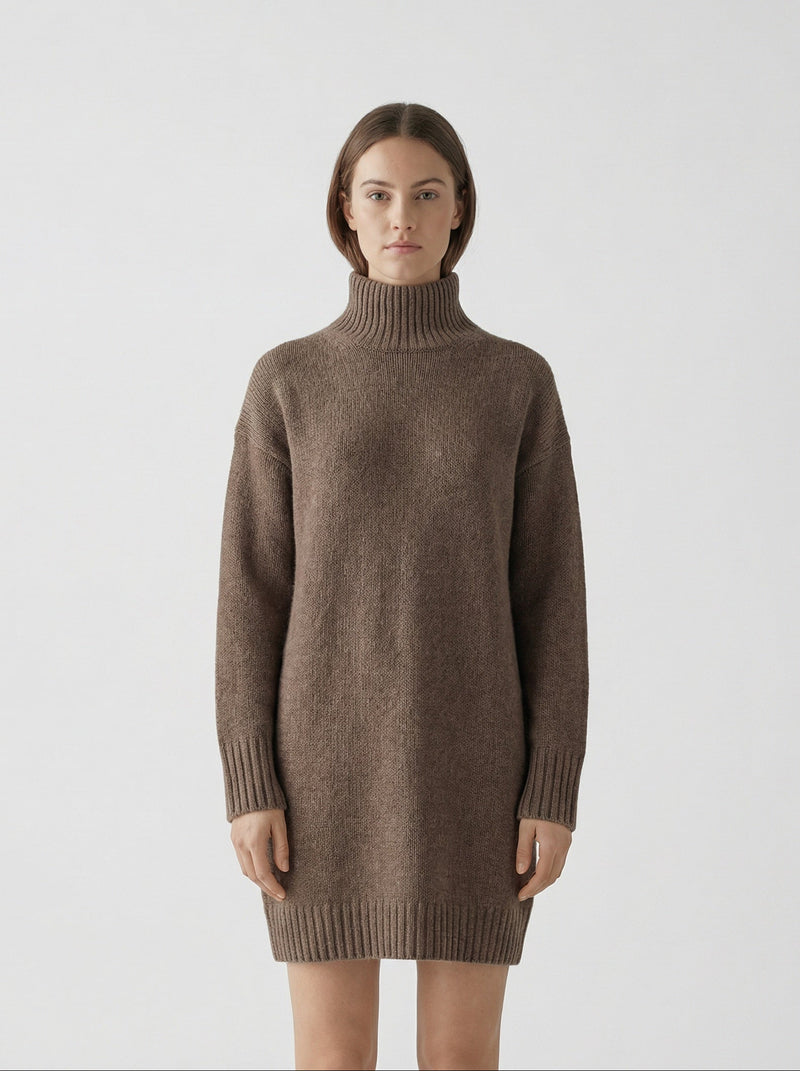 Robe courte Paulie taupe