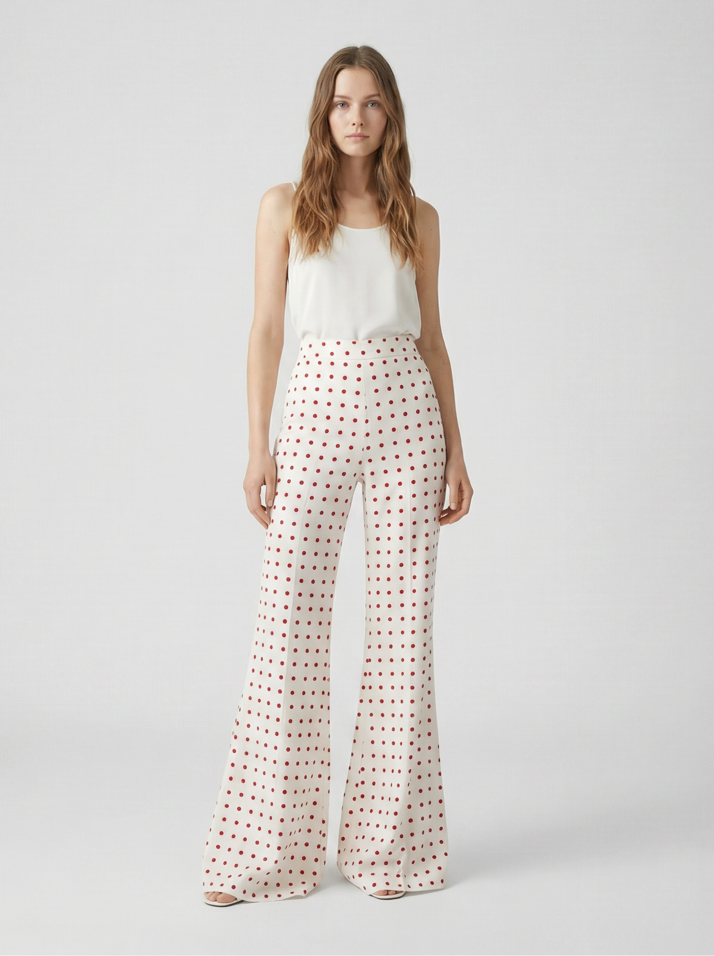 White polka dot Paloma trousers