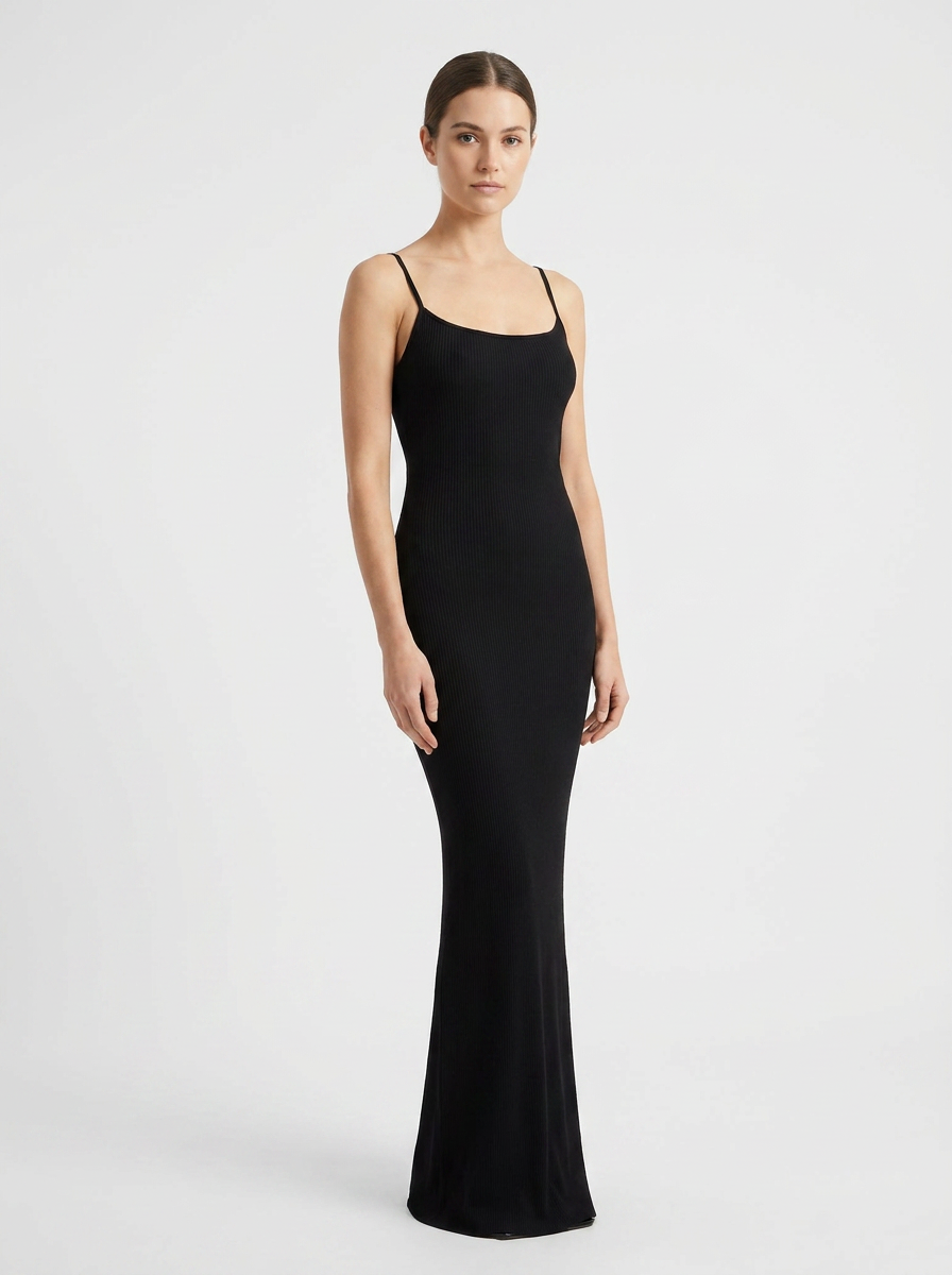 Robe longue Soft Lounge noire