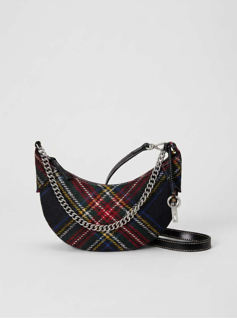 Sac à bandoulière à motif tartant