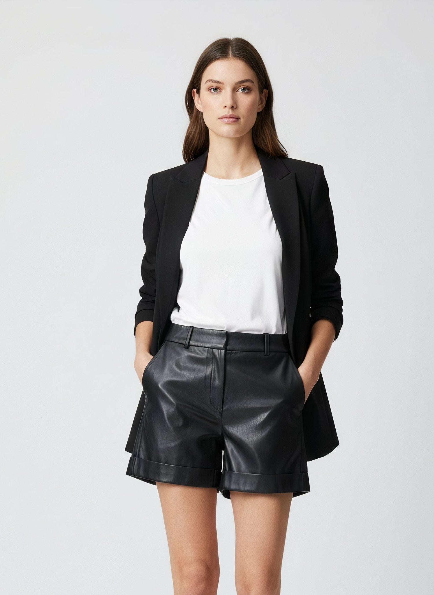 Short Lucia simili-cuir