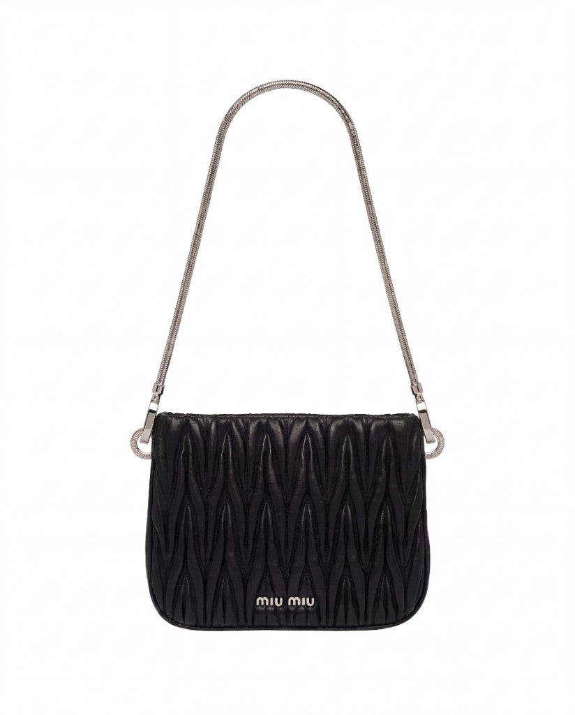 Pochette matelassée Sassy noire